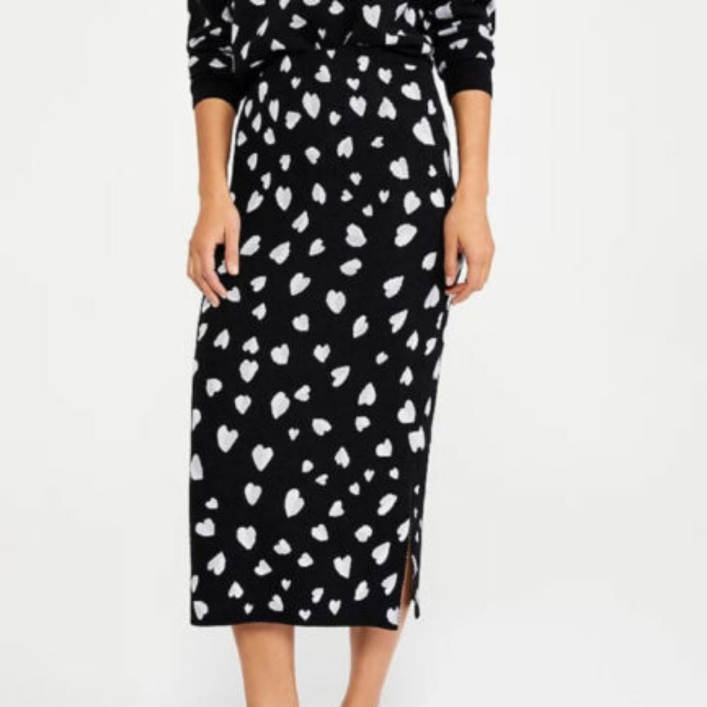 Ann Taylor Heart Skirt